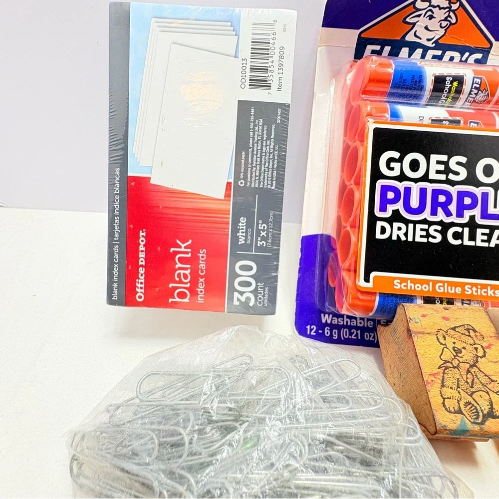 Amazing Office or school supplies bundle brand new items except for stamp